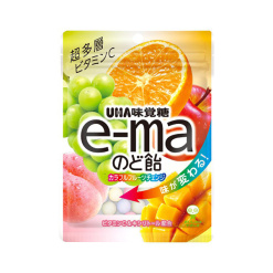 UHA 미각당 e-ma 목캔디 컬러풀 체인지 50g
