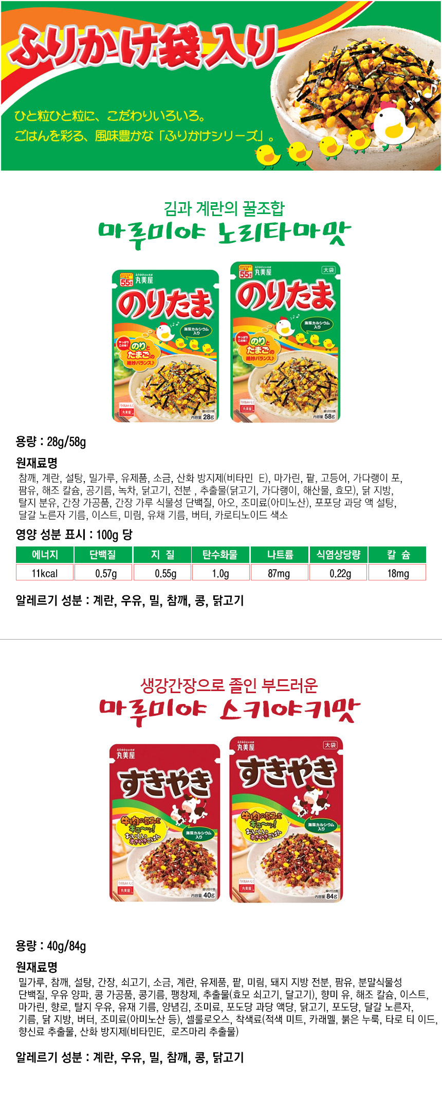 마루미야 후리가케 명란맛