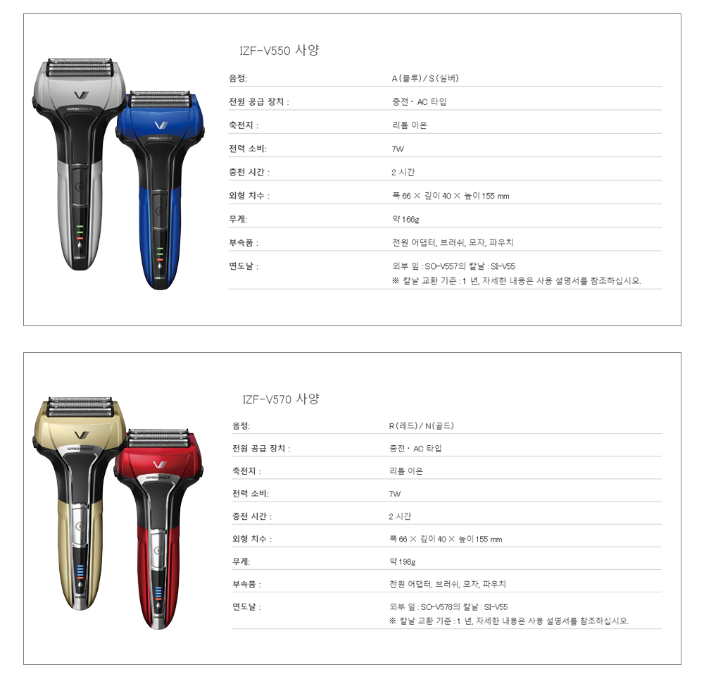 이즈미전기면도기 상세설명 02