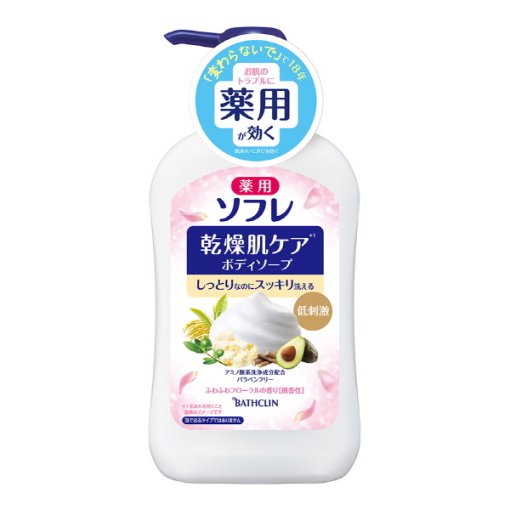 약용 소후레 건성 피부케어 바디 샴푸 550ml