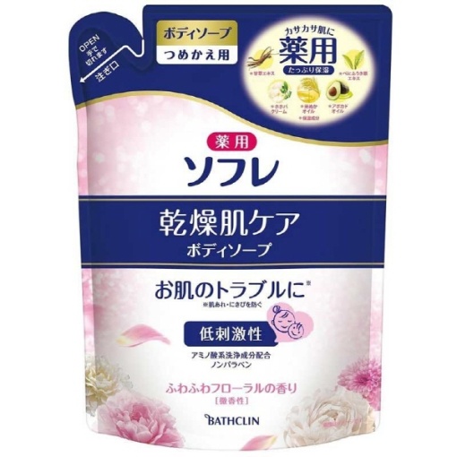 약용 소후레 건성 피부케어 바디 샴푸 교체 400ml