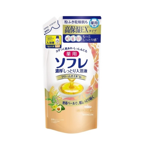 약용 소후레 짙은 촉촉한 입욕액 리치 밀크 교체 400ml