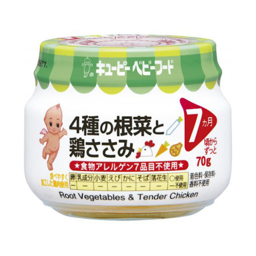 큐피이유식4종의뿌리와닭가슴살70g