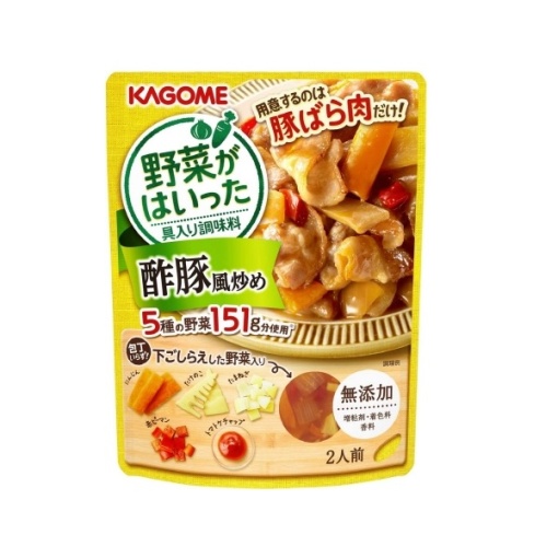 카고메 야채가 들어간 탕수육풍 볶음 조미료