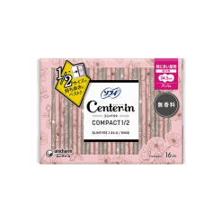 센터 인 컴팩트 1/2 무향 특히 많은 낮용 24.5cm 날개형 16개입