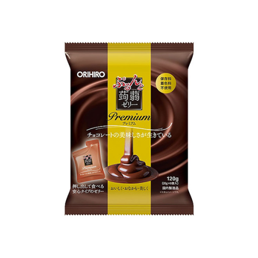 오리히로 곤약젤리 파우치 프리미엄 초콜릿 6개입
