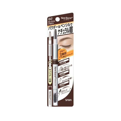 일본 사나 뉴본 더블 아이브로 펜슬 exnb2 그레이시 브라운