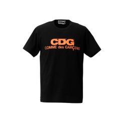 꼼데가르송 반팔티 cdg 로고 남녀공용 면100 티셔츠 일본매장 오렌지l