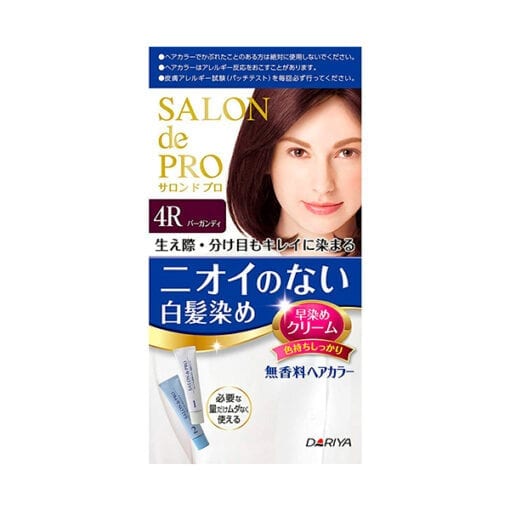 다리야 일본 살롱드프로 염색크림백발용 염색 크림 4r버건디