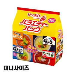 삿포로 이치방 미니 컵라멘 버라이어티팩 4식