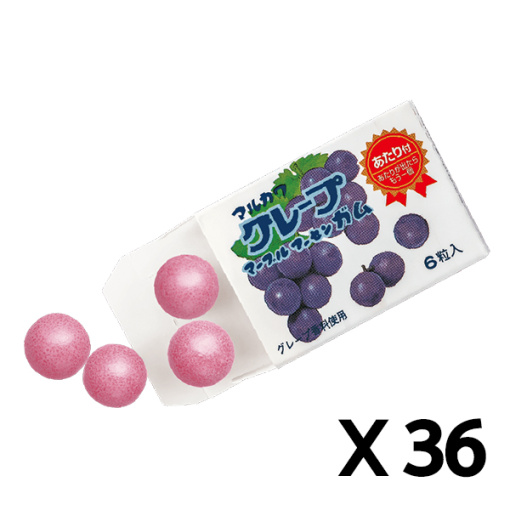 마루카와 포도 마블 껌 1상자(6알) x 33개