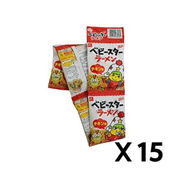 베이비 스타 라면 5연 치키 115g 15개 세트
