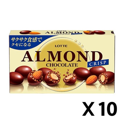 아몬드 초코 크리스프 89g 10개 세트