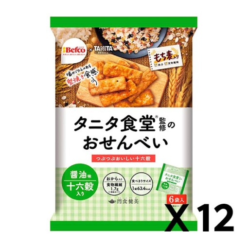 타니타식당 감수 전병 10 여섯 곡 96g 12개 세트