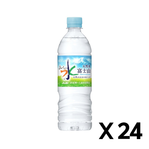 아사히 맛있는 물 후지산 600ml 1케이스 24개입