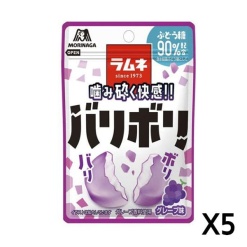 모리나가제과 바리보리 라무네 사탕 포도맛 32g X 5세트
