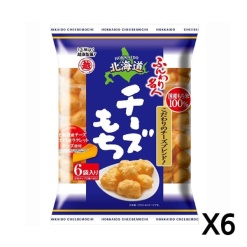 에치고제과 인절미 과자 훈와리메이진 홋카이도 치즈 모찌 66g X 6세트