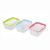 펄금속 킵록 씻기 편한 보존용기 장방형 M 440ml 3개 세트 HB-1429