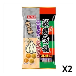 아마노야 쁘띠 가부키 아게 흑후추맛 마늘맛 71g  2  X 세트