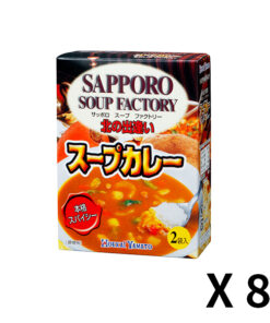 홋카이야마토 삿포로 스프 카레 1개(2봉입)34g x 8개 세트