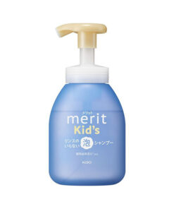 카오 메리트 키즈 린스가 필요없는 거품 샴푸 펌프 330ml