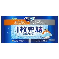 유니참 웨이브 시트 플로어용 기모 물티슈 12매입