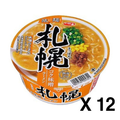 산요식품 삿포로이치방 타비멘 삿포로 미소라멘 X 12세트